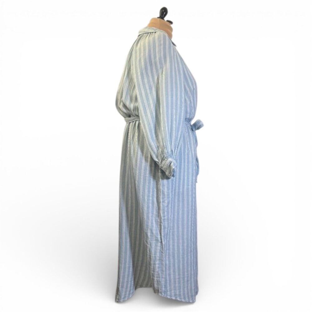 OLD NAVY Long-Sleeve Striped Midi Dress, NEW! Size 3X - Picture 4 of 8
